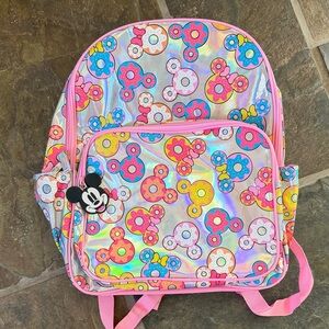 Mickey Mouse Kids donut Backpack - Pink and Multicolor